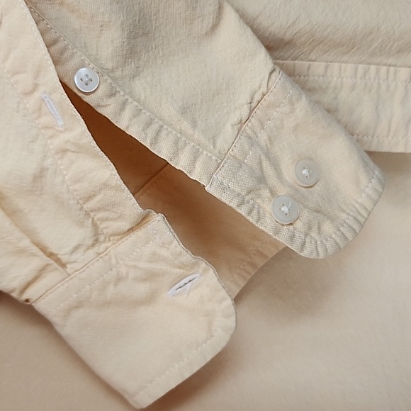 Timberland Vintage Mens XL Long Sleeve Button Down Shirt Lt Yellow - Picture 5 of 7